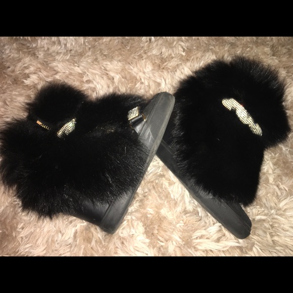 Giuseppe Fur-Trim Wedge Sneakers - Picture 5 of 8